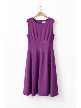 CALVIN KLEIN Womens Size 4 Plum Purple Sleeveless Sheath Dress NEW